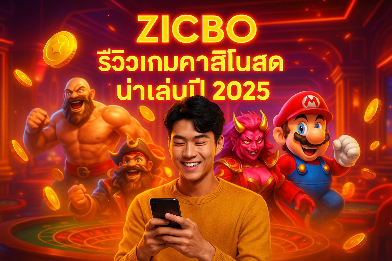 ZICBO รีวิวเกมคาสิโนสด น่าเล่นปี 2025