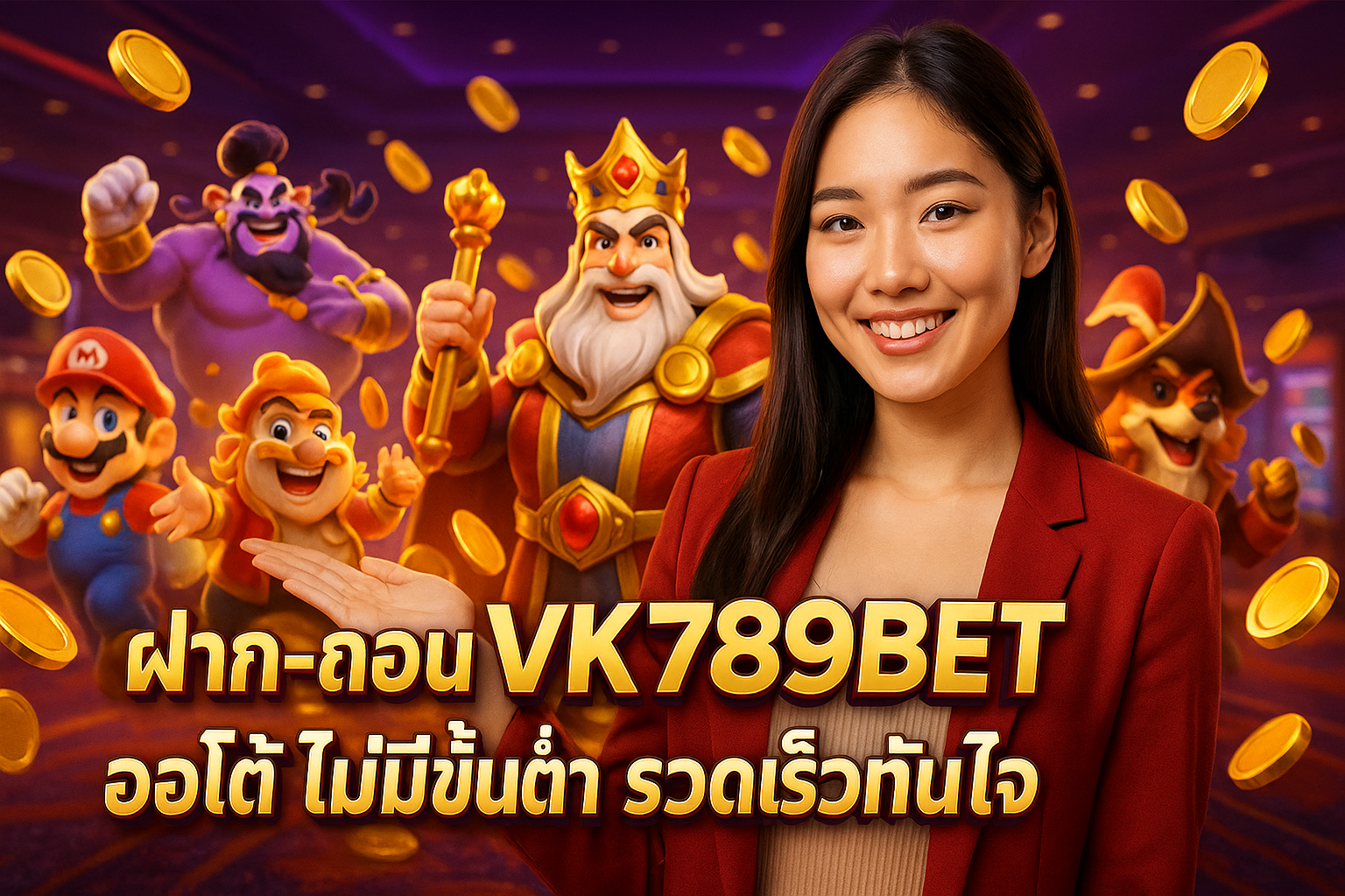 ฝาก-ถอน VK789BET ออโต้ ไม่มีขั้นต่ำ รวดเร็วทันใจ