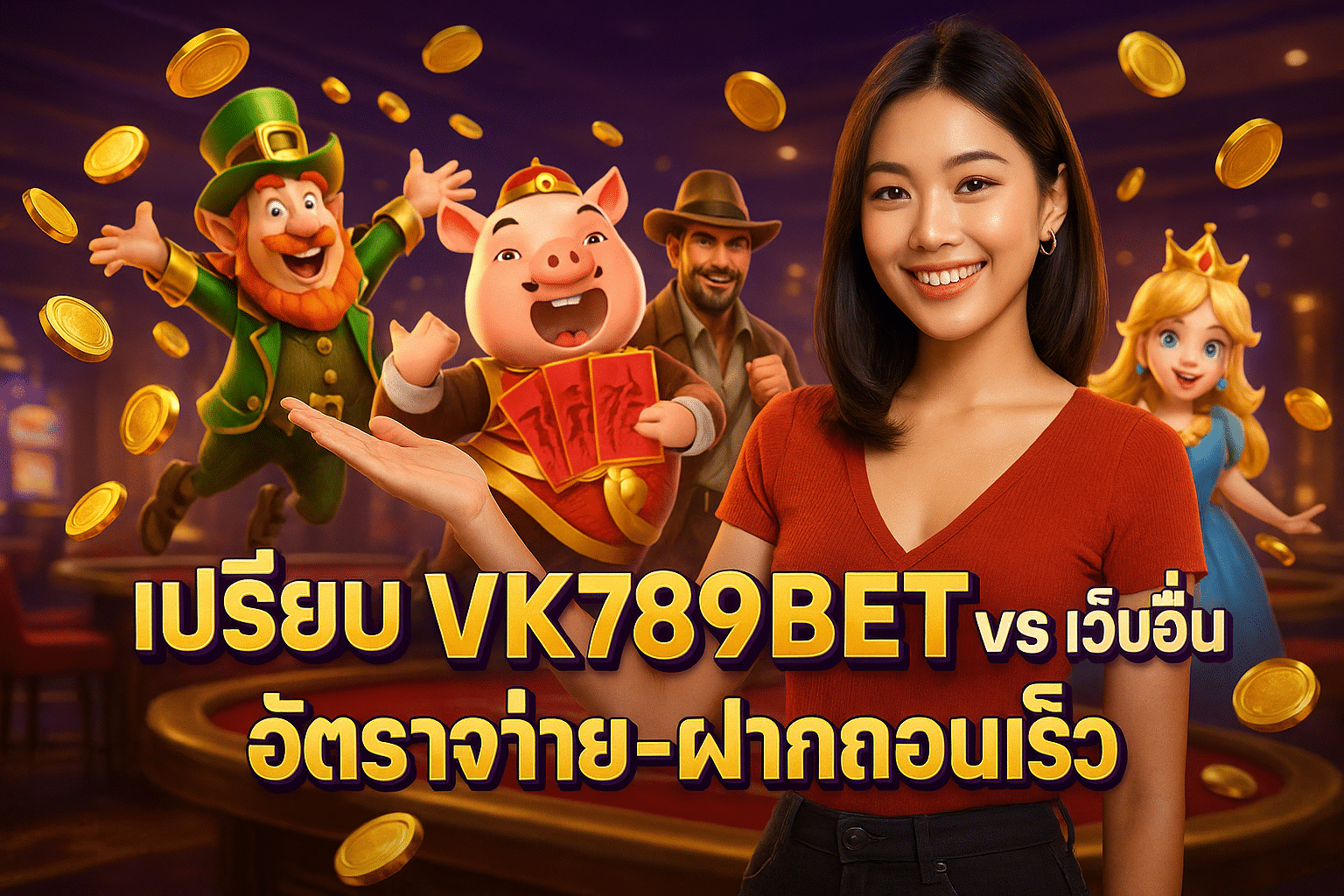 เปรียบเทียบ VK789BET vs เว็บอื่น อัตราจ่าย-ฝากถอนเร็ว
